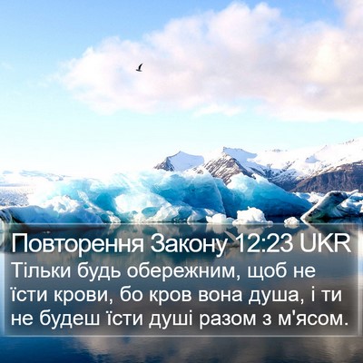 Повторення Закону 12:23 UKR Bible Verse Image