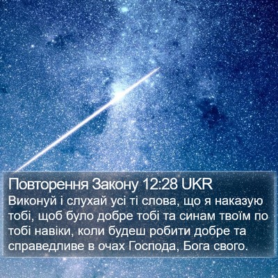 Повторення Закону 12:28 UKR Bible Verse Image