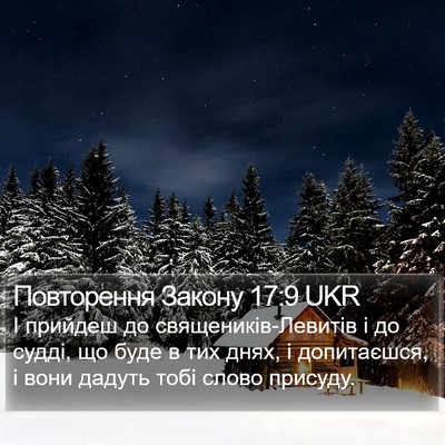 Повторення Закону 17:9 UKR Bible Verse Image