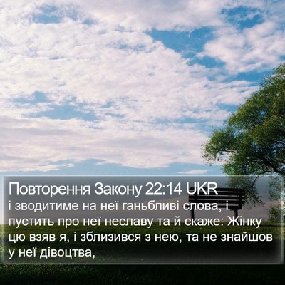 Повторення Закону 22:14 UKR Bible Verse Image