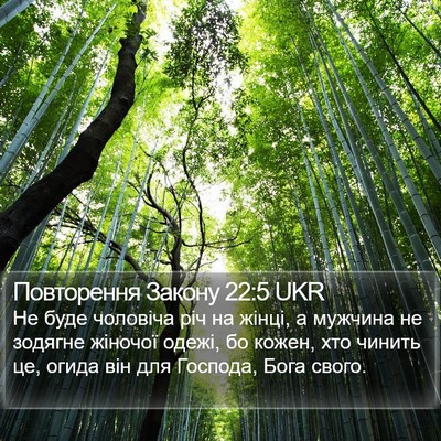 Повторення Закону 22:5 UKR Bible Verse Image