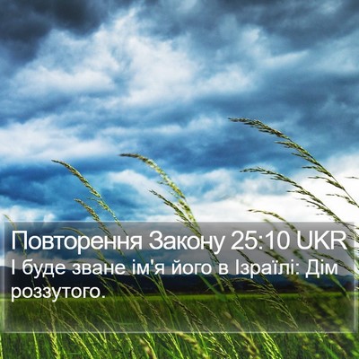 Повторення Закону 25:10 UKR Bible Verse Image