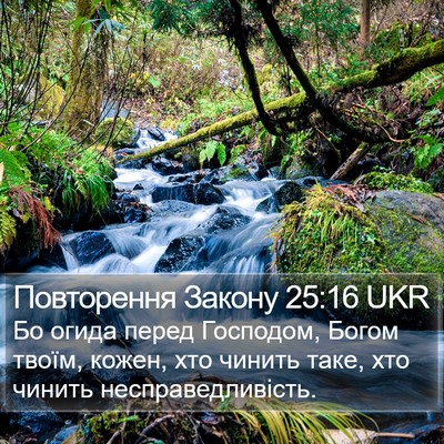 Повторення Закону 25:16 UKR Bible Verse Image