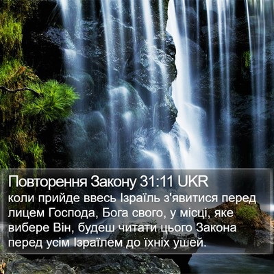 Повторення Закону 31:11 UKR Bible Verse Image