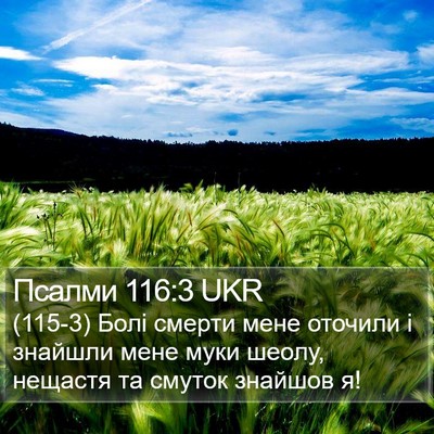 Псалми 116:3 UKR Bible Verse Image
