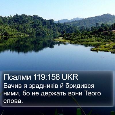 Псалми 119:158 UKR Bible Verse Image