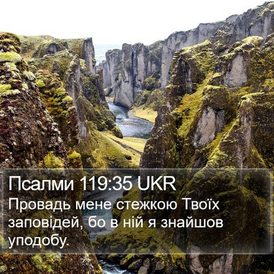 Псалми 119:35 UKR Bible Verse Image