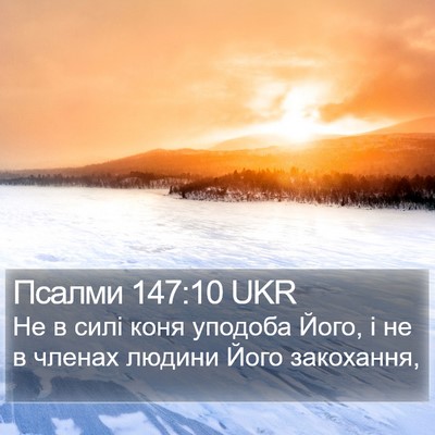 Псалми 147:10 UKR Bible Verse Image