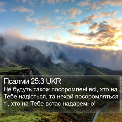Псалми 25:3 UKR Bible Verse Image