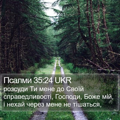 Псалми 35:24 UKR Bible Verse Image