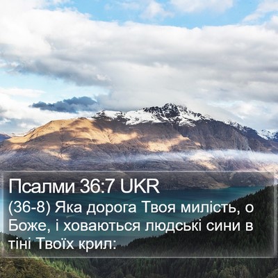 Псалми 36:7 UKR Bible Verse Image