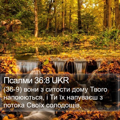 Псалми 36:8 UKR Bible Verse Image