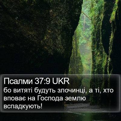 Псалми 37:9 UKR Bible Verse Image