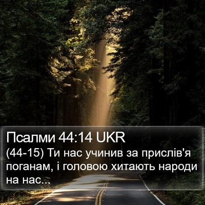 Псалми 44:14 UKR Bible Verse Image
