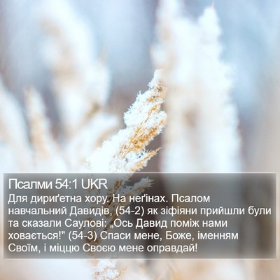 Псалми 54:1 UKR Bible Verse Image