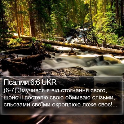 Псалми 6:6 UKR Bible Verse Image