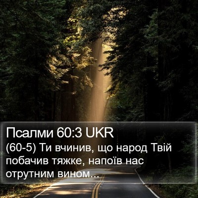 Псалми 60:3 UKR Bible Verse Image