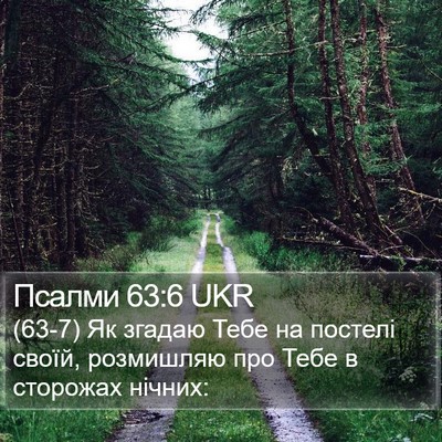 Псалми 63:6 UKR Bible Verse Image