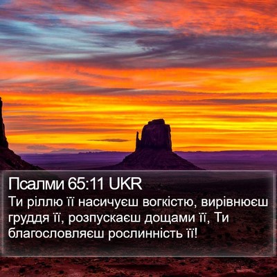 Псалми 65:11 UKR Bible Verse Image