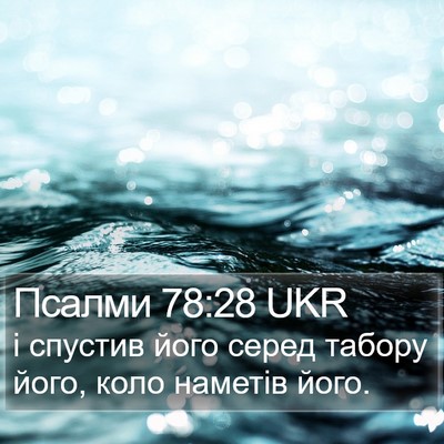 Псалми 78:28 UKR Bible Verse Image