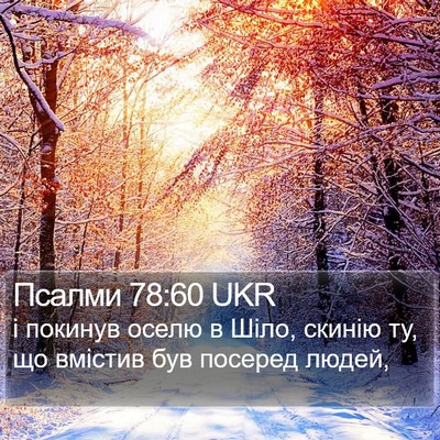 Псалми 78:60 UKR Bible Verse Image