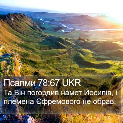 Псалми 78:67 UKR Bible Verse Image