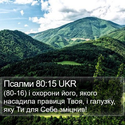 Псалми 80:15 UKR Bible Verse Image