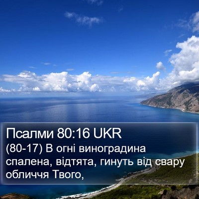 Псалми 80:16 UKR Bible Verse Image