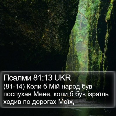 Псалми 81:13 UKR Bible Verse Image