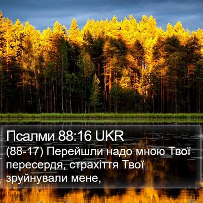 Псалми 88:16 UKR Bible Verse Image