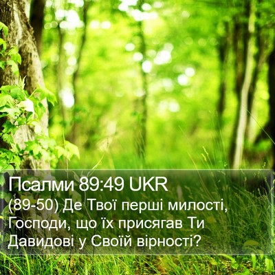 Псалми 89:49 UKR Bible Verse Image