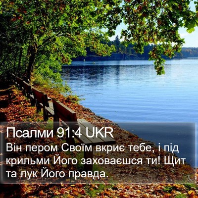 Псалми 91:4 UKR Bible Verse Image