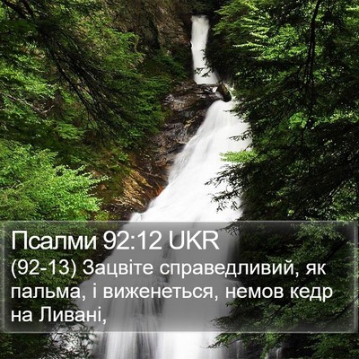 Псалми 92:12 UKR Bible Verse Image