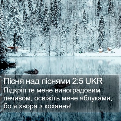 Пісня над піснями 2:5 UKR Bible Verse Image