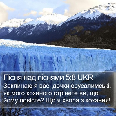 Пісня над піснями 5:8 UKR Bible Verse Image