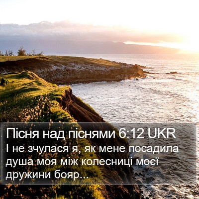 Пісня над піснями 6:12 UKR Bible Verse Image