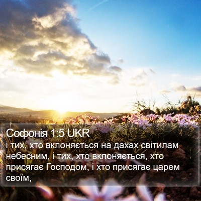Софонія 1:5 UKR Bible Verse Image