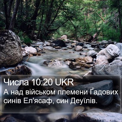 Числа 10:20 UKR Bible Verse Image