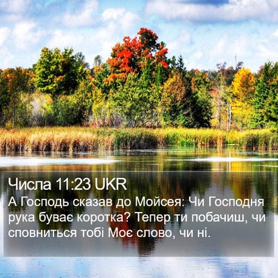 Числа 11:23 UKR Bible Verse Image