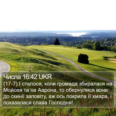 Числа 16:42 UKR Bible Verse Image