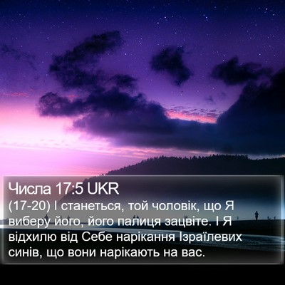 Числа 17:5 UKR Bible Verse Image