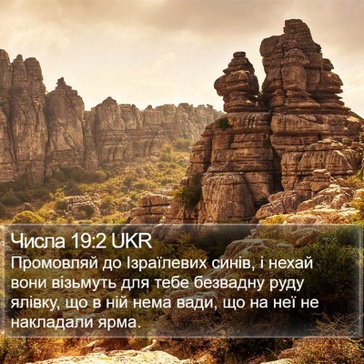 Числа 19:2 UKR Bible Verse Image