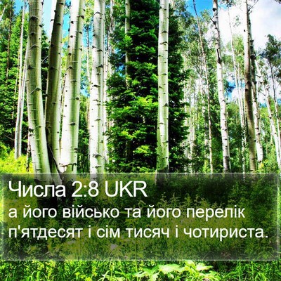 Числа 2:8 UKR Bible Verse Image