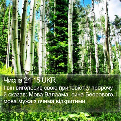 Числа 24:15 UKR Bible Verse Image