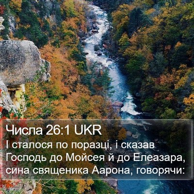 Числа 26:1 UKR Bible Verse Image