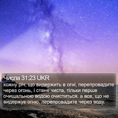 Числа 31:23 UKR Bible Verse Image