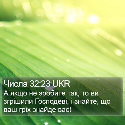 Числа 32:23 UKR Bible Verse Image