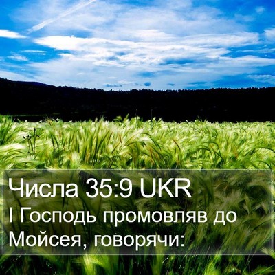 Числа 35:9 UKR Bible Verse Image