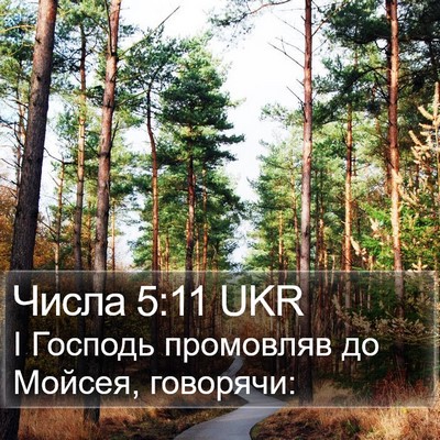 Числа 5:11 UKR Bible Verse Image