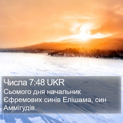 Числа 7:48 UKR Bible Verse Image
